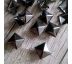 Cvočky na oblečení 12x12 mm pyramida - gun metal 25 ks     1,10 CZK / 1ks