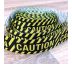 Popruh černo-žlutý CAUTION var.2 / 22 mm