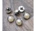 Stříbrný knoflík s perlou / 12 mm